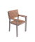 Sitzgruppe Denver, silber Holz, Metall, 5-teilig
