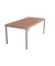 Sitzgruppe Denver, silber Holz, Metall, 5-teilig