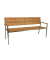 Sitzgruppe Denver, silber Holz, Metall, 6-teilig
