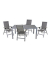 Sitzgruppe Grace, grau Kunststoff, Metall, 5-teilig
