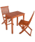 Sitzgruppe AngwinPittsburgh, natur Holz, 3-teilig