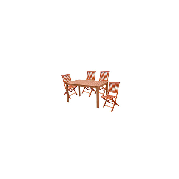 4041908121875 - Sitzgruppe AngwinPittsburgh natur Holz 5-teilig 4041908121875 Garden Pleasure