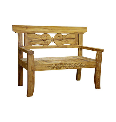 Gartenbank Padar 940229 natur Holz 135,0 cm