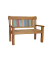 Gartenbank Timor 940231 natur Holz 120,0 cm