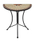 Gartentisch Amarillo braun, ocker, beige halbrund 30,0 x 60,0 x 70,0 cm