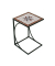 Gartentisch Amarillo braun, grau, rot, beige quadratisch 35,0 x 35,0 x 53,0 cm