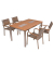 Sitzgruppe Florence, silber Kunststoff, Metall, 5-teilig