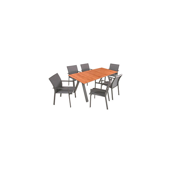 4041908125415 - Sitzgruppe Davina anthrazit Kunststoff Metall 7-teilig 4041908125415 Garden Pleasure 4041908125415 - Sitzgruppe Davina anthrazit Kunststoff Metall 7-teilig 4041908125415 Garden Pleasure