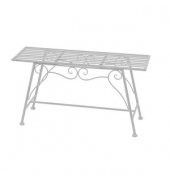 Gartenbank Lorin 950383 weiß Metall 83,0 cm