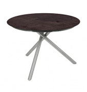 Gartentisch Sophia pfefferschwarz rund 110 x 110 x 75,0 cm