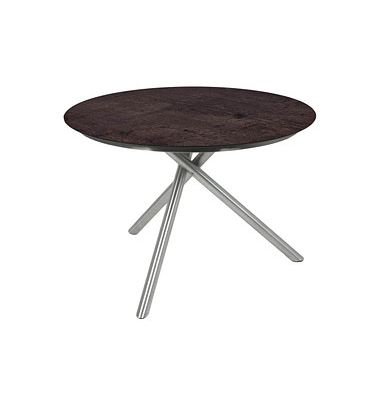 Gartentisch Sophia pfefferschwarz rund 110 x 110 x 75,0 cm