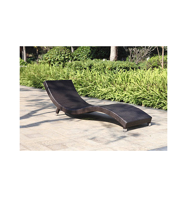 Sonnenliegen Caracas braun Aluminium