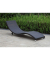 Sonnenliegen Caracas braun Aluminium