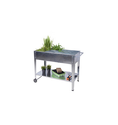 Hochbeet Mariegold Metall silber rechteckig 52,0 x 81,0 cm