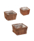 Pflanzkübel-Set Holz braun