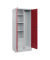Putzmittelschrank Classic PLUS 080120-02 S10001 lichtgrau, rubinrot 80,0 x 50,0 x 195,0 cm, aufgebaut