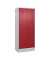Putzmittelschrank Classic PLUS 080120-02 S10001 lichtgrau, rubinrot 80,0 x 50,0 x 195,0 cm, aufgebaut