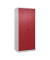 Putzmittelschrank Classic PLUS 080100-02 S10001 lichtgrau, rubinrot 80,0 x 50,0 x 185,0 cm, aufgebaut
