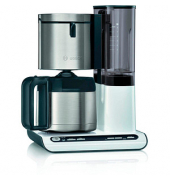 Kaffeemaschine TKA 8A 631 TKA8A681, wei&szlig;/Edelstahl, 1100 Watt, 8-12 Tassen