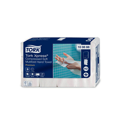 Papierhandtücher 100888 Xpress H2 Premium Interfold-Falzung 2-lagig 2.040 Tücher