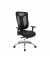 B&uuml;rodrehstuhl Net Pro 100, schwarz / silber, mit Armlehnen, bis 110kg, ohne Kopfst&uuml;tze