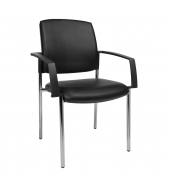 Besucherstuhl MEDICAL10 KH190AD30 mAL Stahl co Bezug sw