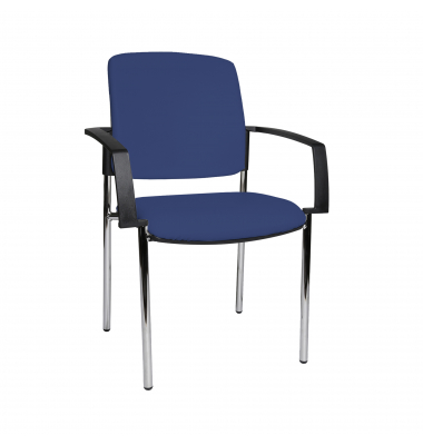 Besucherstuhl MEDICAL10 KH190AD26 mAL Stahl co Bezug bl