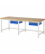 RAU Werkbank 2500x900x840-1040mm 2xSchublade-TA l.gre.bl