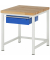 RAU Werkbank 750x900x840-1040mm 1xSchublade-TA l.gre.bl
