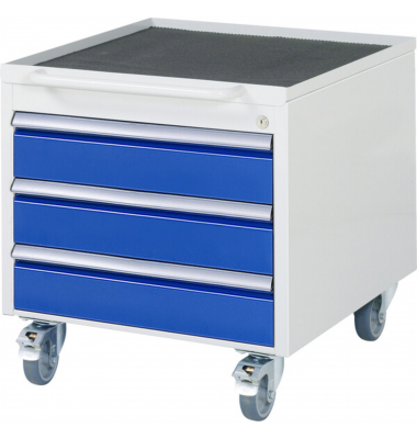 RAU Rollcontainer 580x650x565mm 3xSchub-TA l.gre.bl