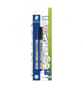Folienstift Lumocolor, 316-ASBK2D, 2-farbig sortiert, 0,6mm, Rundspitze, nachf&uuml;llbar