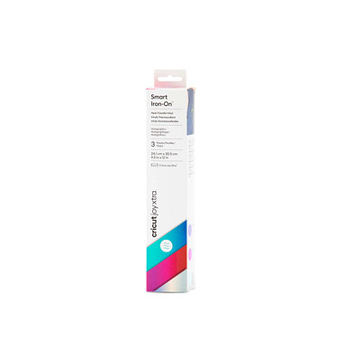 Joy Xtra Smart Iron-On Holografisches-Muster Aufbügelfolie farbsortiert 24,1 x 30,5 cm, 