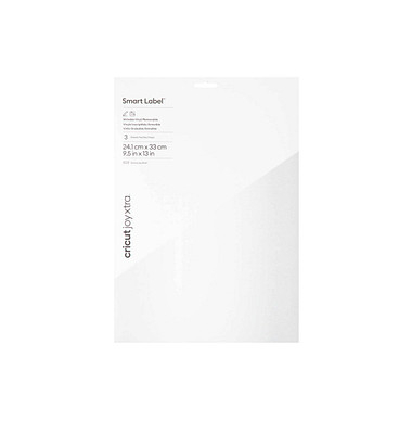 Joy Xtra Smart Label beschreibbare Vinylfolie wiederablösbar weiß 24,1 x 33,0 cm, 
