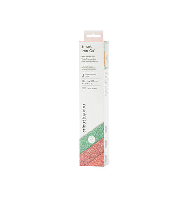 Joy Xtra Smart Iron-On Meeresglitzern-Muster Aufbügelfolie farbsortiert 24,1 x 30,5 cm, 
