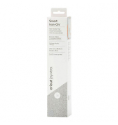 Joy Xtra Smart Iron-On Glitzer Aufbügelfolie silber 24,1 x 48,3 cm,  1 Rolle