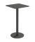 Stehtisch CROSS TRCROS6060H.01 110cm (H), 60x60cm (BxT), quadratisch, schwarz / schwarz