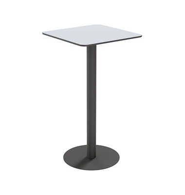 Stehtisch CROSS TRCROS6060H.02 110cm (H), 60x60cm (BxT), quadratisch, grau / schwarz