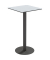 Stehtisch CROSS TRCROS6060H.02 110cm (H), 60x60cm (BxT), quadratisch, grau / schwarz