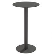 Stehtisch CROSS TRCROS60H.01 110cm (H), Ø 60cm (BxT), rund, schwarz / schwarz