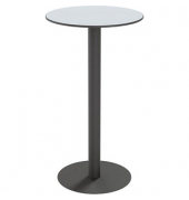 Stehtisch CROSS TRCROS60H.02 110cm (H), Ø 60cm (BxT), rund, grau / schwarz