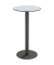 Stehtisch CROSS TRCROS60H.02 110cm (H), Ø 60cm (BxT), rund, grau / schwarz
