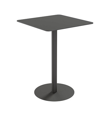 Stehtisch CROSS TRCROS8080H.01 110cm (H), 80x80cm (BxT), quadratisch, schwarz / schwarz