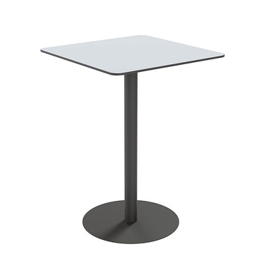 Stehtisch CROSS TRCROS8080H.02 110cm (H), 80x80cm (BxT), quadratisch, grau / schwarz
