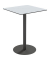 Stehtisch CROSS TRCROS8080H.02 110cm (H), 80x80cm (BxT), quadratisch, grau / schwarz