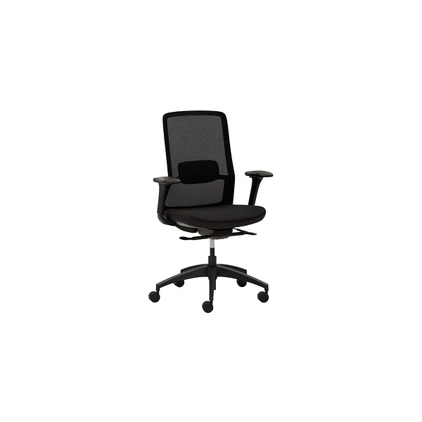 4032376550519 - Bürostuhl  schwarz   schwarz mit Armlehnen bis 120kg 4032376550519 Mayer