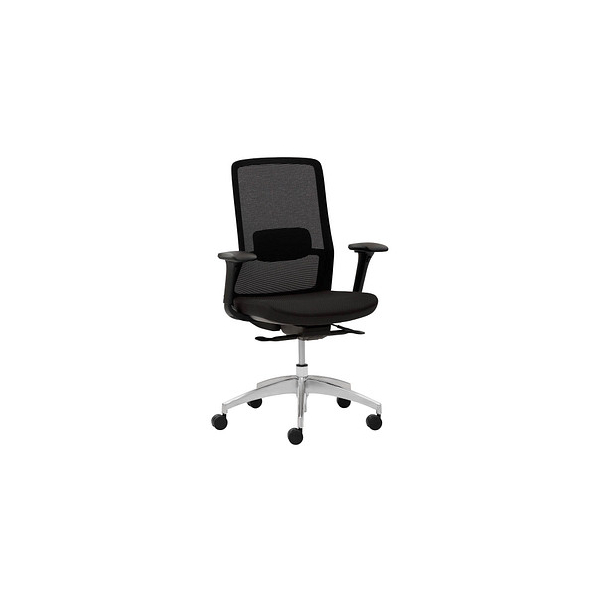 Mayer Bürostuhl , schwarz / silber, mit Armlehnen, bis 120kg, ohne Kopfstütze 4032376550526 Mayer