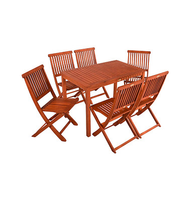 Sitzgruppe AngwinPittsburgh, natur Holz, 7-teilig