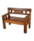 Gartenbank Sumba 940233 braun Holz 120,0 cm