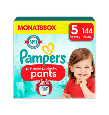Windeln premium protection™ Monatsbox Größe Gr.5 (12-17 kg) für Babys und Kleinkinder (4-18 Monate)