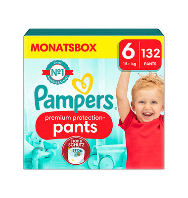 Windeln premium protection™ Monatsbox Größe Gr.6 (15+ kg) für Kids und Teens (4-12 Jahre)